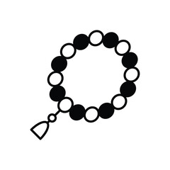 Rosary icon vector stock illustration