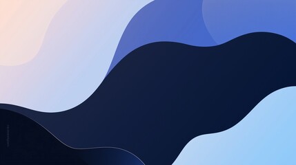A modern hero section background featuring a smooth gradient of deep navy to light sky blue, with a subtle overlay of abstract shapes