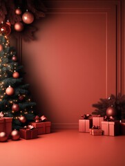 christmas tree and gifts