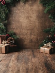 christmas tree and gifts