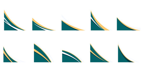 Modern Curve Corner Vector