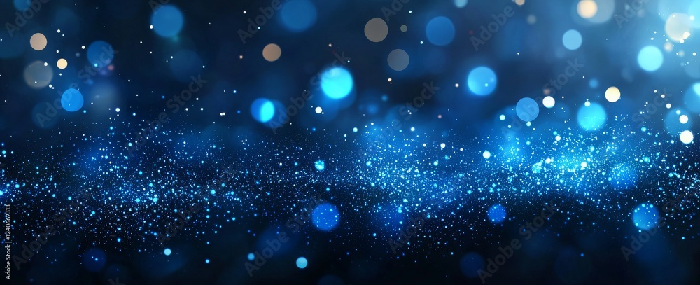Poster a cutting-edge depiction of binary code moving through a blue digital data stream, symbolizing infor
