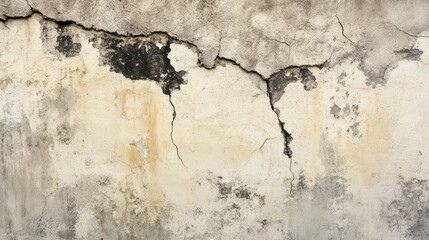 Aged Cracked Concrete Wall Texture - Vintage Exterior Building Detail