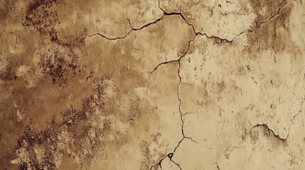 Obraz premium Vintage Cracked Concrete Wall Texture. A timeless image of an old building's facade, perfect for interior design or background use.
