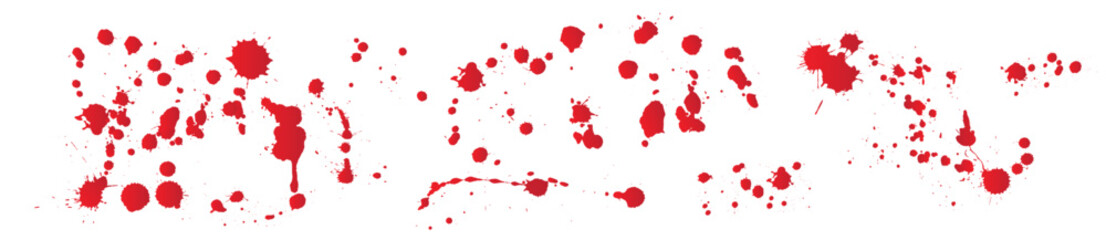 Set blood splatters