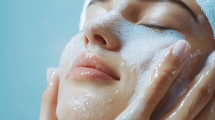 A professional demonstrating cooling techniques to reduce redness after treatmen