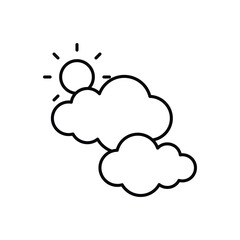 Sky icon vector stock illustration