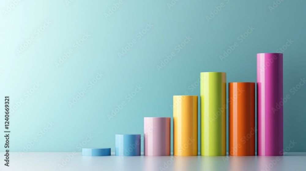 Leinwandbilder a vibrant bar graph comparing the success rates of intermittent fasting versus calorie counting