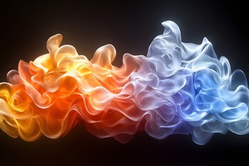 Vibrant Abstract Flowing Colors Art for Creative Design and Inspiration