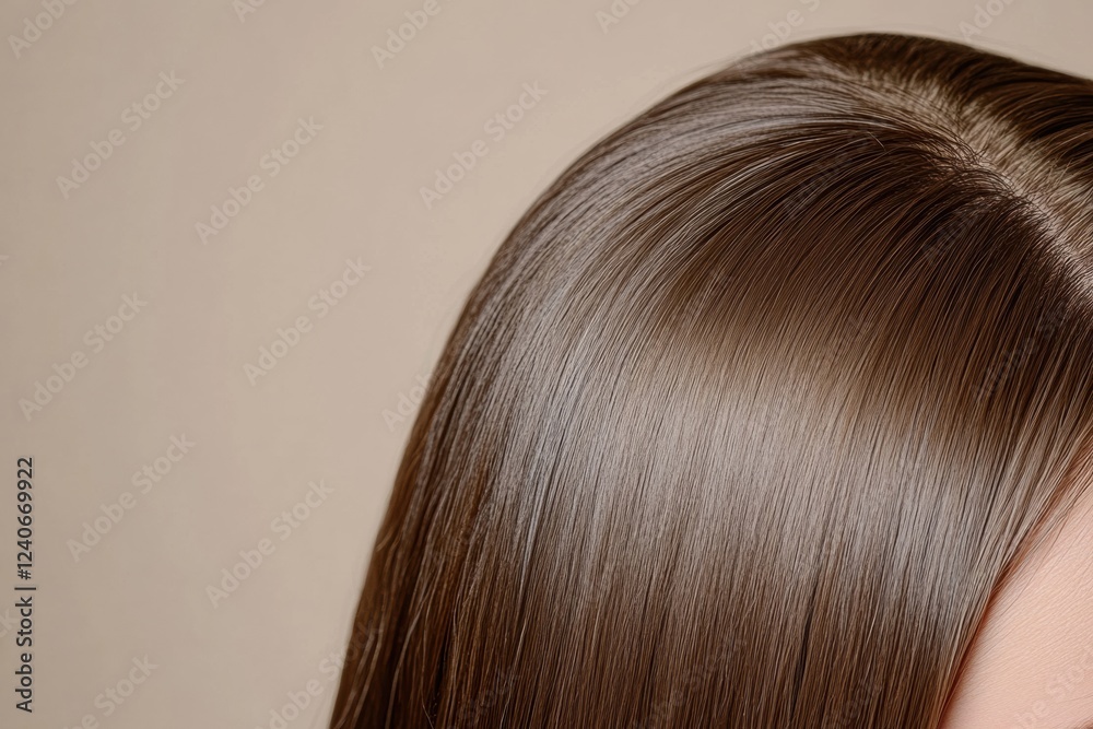 Poster before and after comparison demonstrating transformation from thin hair to thick hair for enhanced a