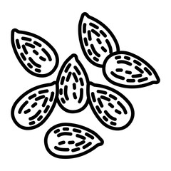 Almond Iconography.line
