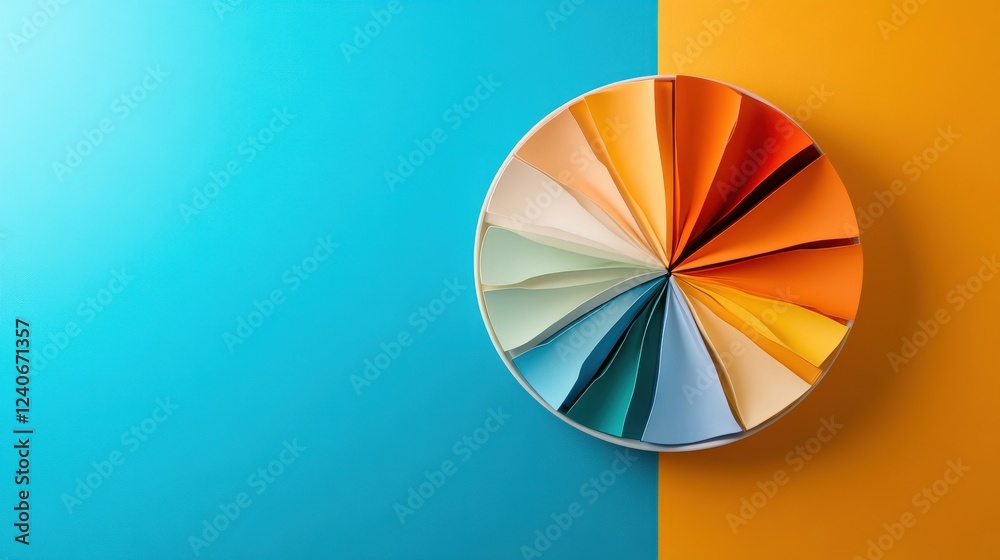 Poster A vibrant pie chart comparing effectiveness of various fasting methods