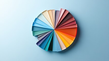 Obraz premium A vibrant pie chart comparing the demand for custom foundation shades by region