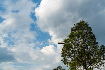 blue sky with clouds