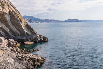 Views from the Golitsyn Trail - a mountain trail carved on the slope of Mount Koba-Kaya, located...