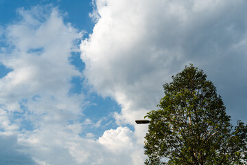 blue sky with clouds