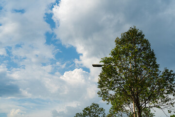 blue sky with clouds