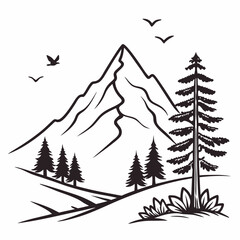 winter forest landscape