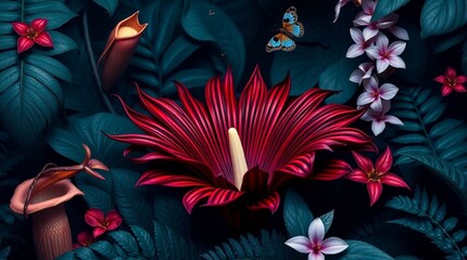 background with flowers