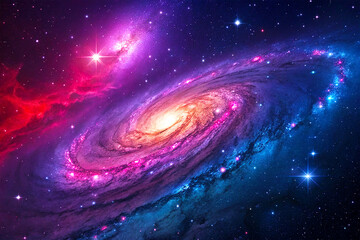 Space galaxy with stars background