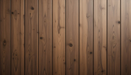 Fototapeta premium Close-up of a Dark Brown Wooden Plank Wall Texture