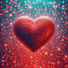 Obraz premium striking visual representation of a heart-shaped object 