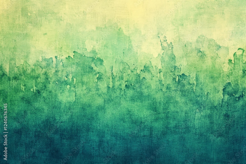Fototapete Colorful gradient of green and blue hues creating a tranquil abstract background suitable for various design projects