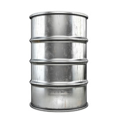 The image shows a vertically oriented metallic barrel with a worn texture against a black background.