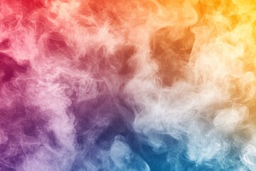 Colorful smoke swirling in vibrant hues creates a captivating abstract background