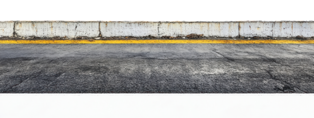 PNG Real asphalt road yellow line landscape.