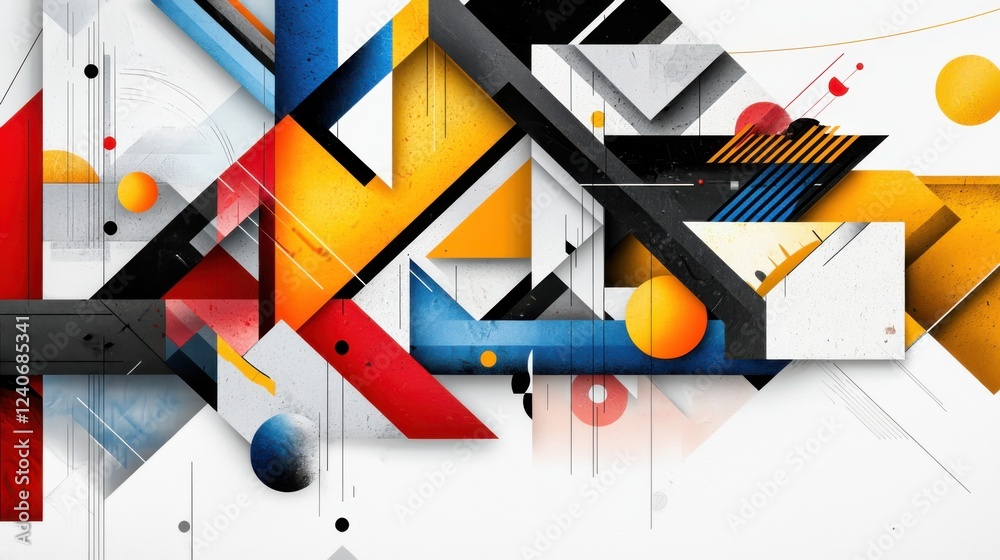 Aufkleber creating a striking visual representation of retro pop art elements and modern design techniques for