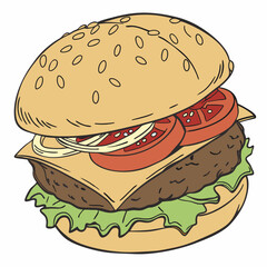 hamburger icon isolated on white background