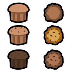 Cupcakes and cookies