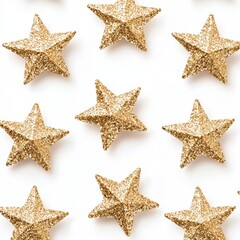 This dazzling gold glitter star is great for adding some shine to your creations.
