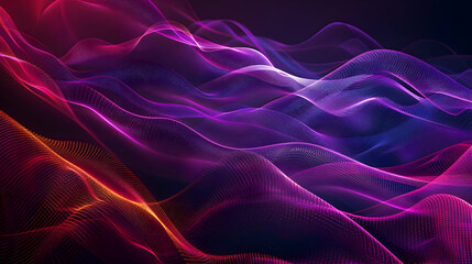 Obraz premium Abstract wave patterns in vibrant colors creating a dynamic flow, suitable for backgrounds
