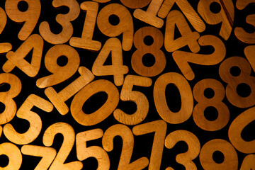 Abstract background with random numbers. Business pattern. banking activity and mathematics.