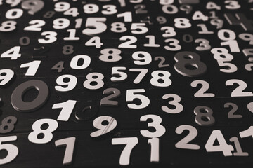 Abstract background with random numbers. Business pattern. banking activity and mathematics.