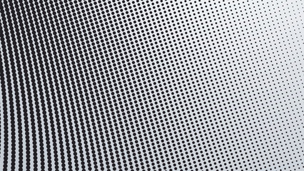 Black and white halftone pattern background for fabric style or presentation