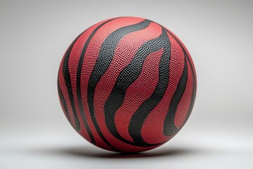 Obraz premium A clean shot of a basketball on a plain white background, great for sports or fitness themes