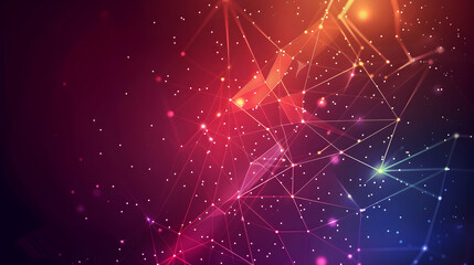 Fototapeta premium Abstract digital background with vibrant colors and glowing lines creating a cosmic effect