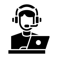 Cardboard Box Glyph Icon Design