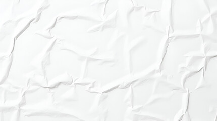 Obraz premium blank white crumpled paper texture white background creased poster texture surface empty texture 