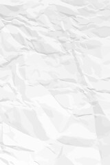 White clean crumpled paper