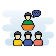 Conference vector icon