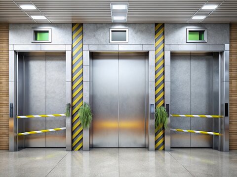 Broken Elevators with Closed Doors Out of Order