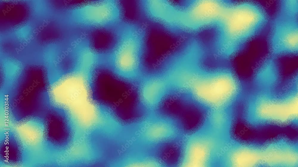 Poster Grainy gradient background, abstract rainbow gradient noise effect with blurred pattern, smooth retro texture, trendy backdrop. Templates for digital technology