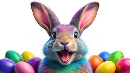 Fototapeta premium Easter Bunny Excited