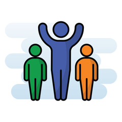 Team Spirit vector icon