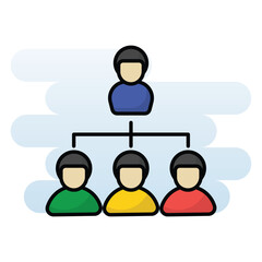 Hierarchy vector icon