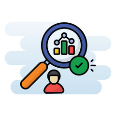 Analysing vector icon
